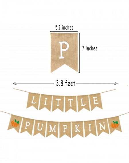 Banners & Garlands Fall Little Pumpkin Baby Shower Banner Decorations Fall Little Pumpkin 1st Birthday Party Decorations - CK...