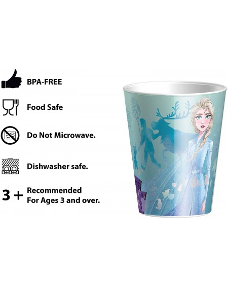 Tableware Disney Dinnerware Includes Made of Durable Melamine Material and Perfect for Kids (3-Piece Set)- Frozen 2 Anna & El...