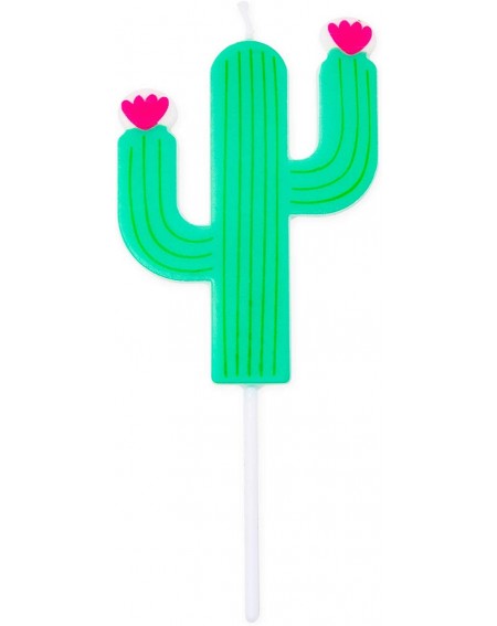 Cake Decorating Supplies Cactus Birthday Cake Topper with Long Thin Candles in Holders (5.6 in- 27 Pack) - C718W7WA0XR $10.00