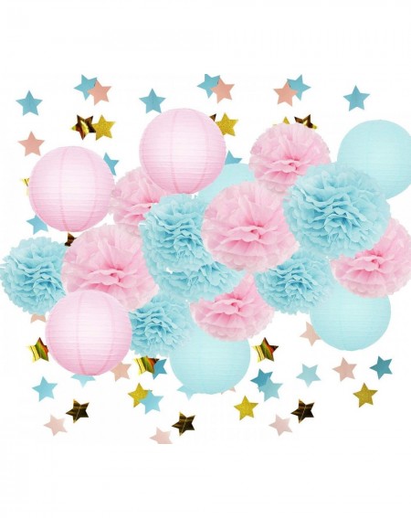 Tissue Pom Poms Twinkle Twinkle Little Star Gender Reveal Party Supplies Baby Shower Decorations Baby Blue Pink Paper Lantern...