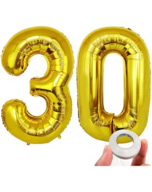 Balloons 40 In Big Dirty 30 Number Balloons (Number 30- 40 In- Gold Color) - Gold - CP18N0O0NCD $12.33