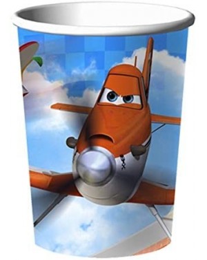 Party Packs Planes Birthday Set for 8 includes Plates- Cups- Napkins- TableCover- Decorations- Favors- Loot Bags and More - C...