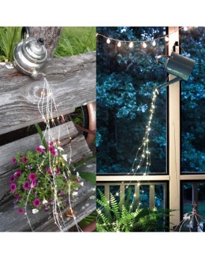 Outdoor String Lights 2 Pack 180 LED String Fairy Lights- Multi Strand Battery Operated Timbo String Lights- Waterproof Water...