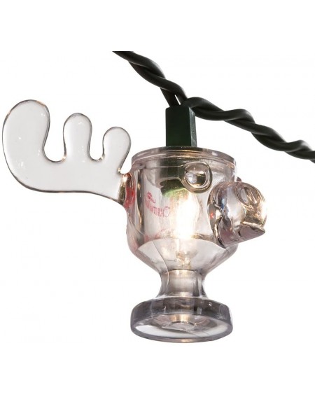 Indoor String Lights UL 10-Light Wally World Moose Mug Light Set - C211JJRQMN1 $18.67