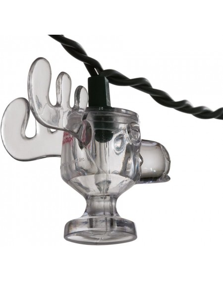 Indoor String Lights UL 10-Light Wally World Moose Mug Light Set - C211JJRQMN1 $18.67