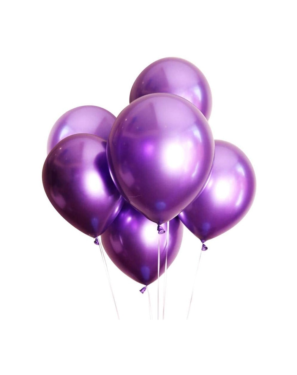 Balloons Purple Metallic Balloons Chrome Party Balloons-12 Inch-Pack of 25 - Metallic Purple - 12inch - CT19EYSNXWM $8.79