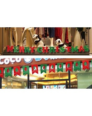 Banners Christmas Decorations include 5 Pcs of Merry Christmas Banners Felt Xmas Bunting Banners Christmas Decor for Home- St...