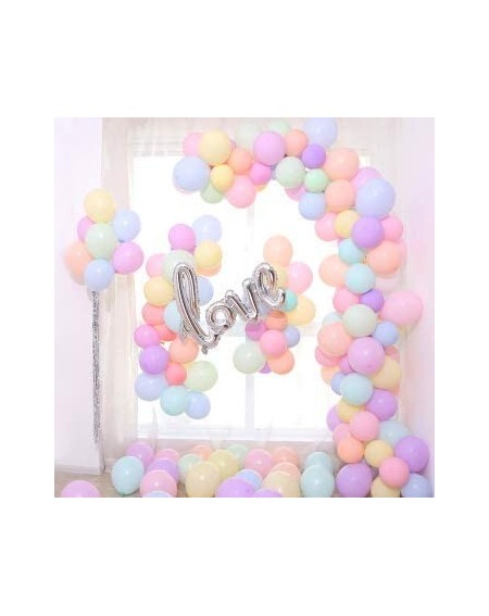 Balloons 100 PCS Pastel Latex Balloons 12 Inches Large Big Round Macaron Candy Colored Rainbow Assorted Color Biodegradable B...