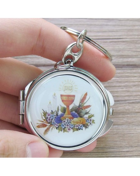 Favors 12 PCS First Communion Min Compact Mirror Key Chain Party Favor for Boys and girlsRecuerdos para ra Comunion - CN18NX0...