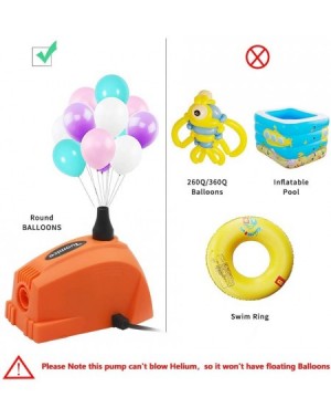 Balloons Electric Mini Air Balloon Pump with 20 PCS Balloons- 110V~120V Portable Low Noise Inflator/Blower for Party Balloon ...