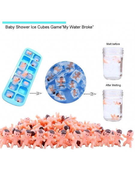 Party Favors Mini Babies- 200pcs 1Inch Mini Plastic Babies for Baby Shower Ice Cubes Game Tiny Babies Baby Party Favor Suppli...