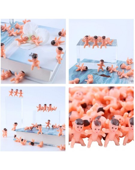 Party Favors Mini Babies- 200pcs 1Inch Mini Plastic Babies for Baby Shower Ice Cubes Game Tiny Babies Baby Party Favor Suppli...