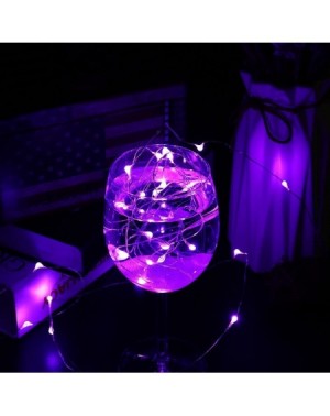 Indoor String Lights Fairy Lights Battery Operated Waterproof 8 Modes with Remote Timer- 33ft 100 LED Silver Coated Copper Wi...