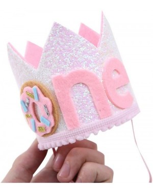 Photobooth Props One Birthday Crown for Donut Party - First Birthday Hat for Photo Booth Props and Backdrop Cake Smash- Best ...