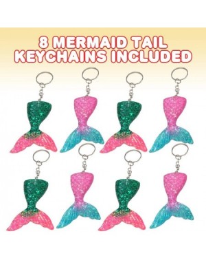 Party Favors Mermaid Tail Keychains- Pack of 8- Mermaid Party Favors- Birthday Party Supplies- Goodie Bag Fillers- Prize for ...