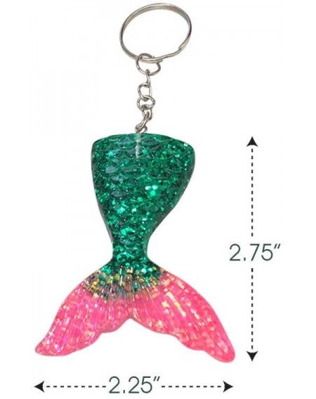 Party Favors Mermaid Tail Keychains- Pack of 8- Mermaid Party Favors- Birthday Party Supplies- Goodie Bag Fillers- Prize for ...