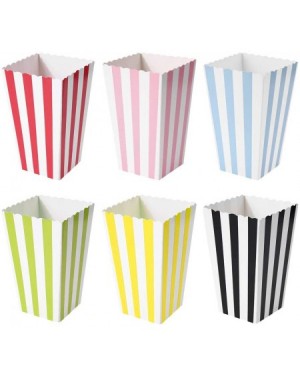 Favors 60 Pcs Colorful Mini Stripes Popcorn Boxes Candy Boxes - CF185YQM0I2 $11.72