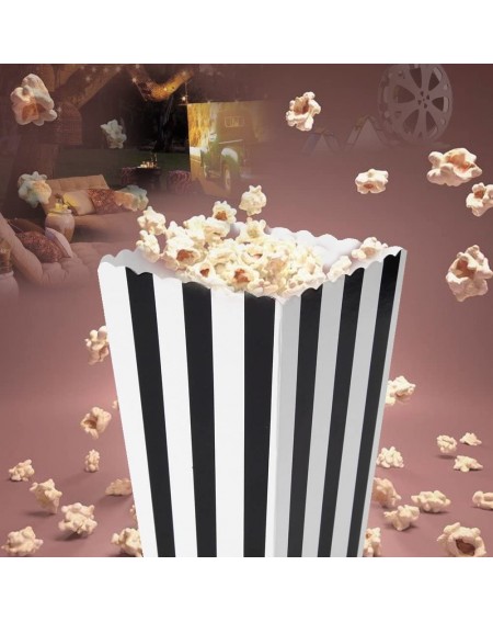 Favors 60 Pcs Colorful Mini Stripes Popcorn Boxes Candy Boxes - CF185YQM0I2 $11.72