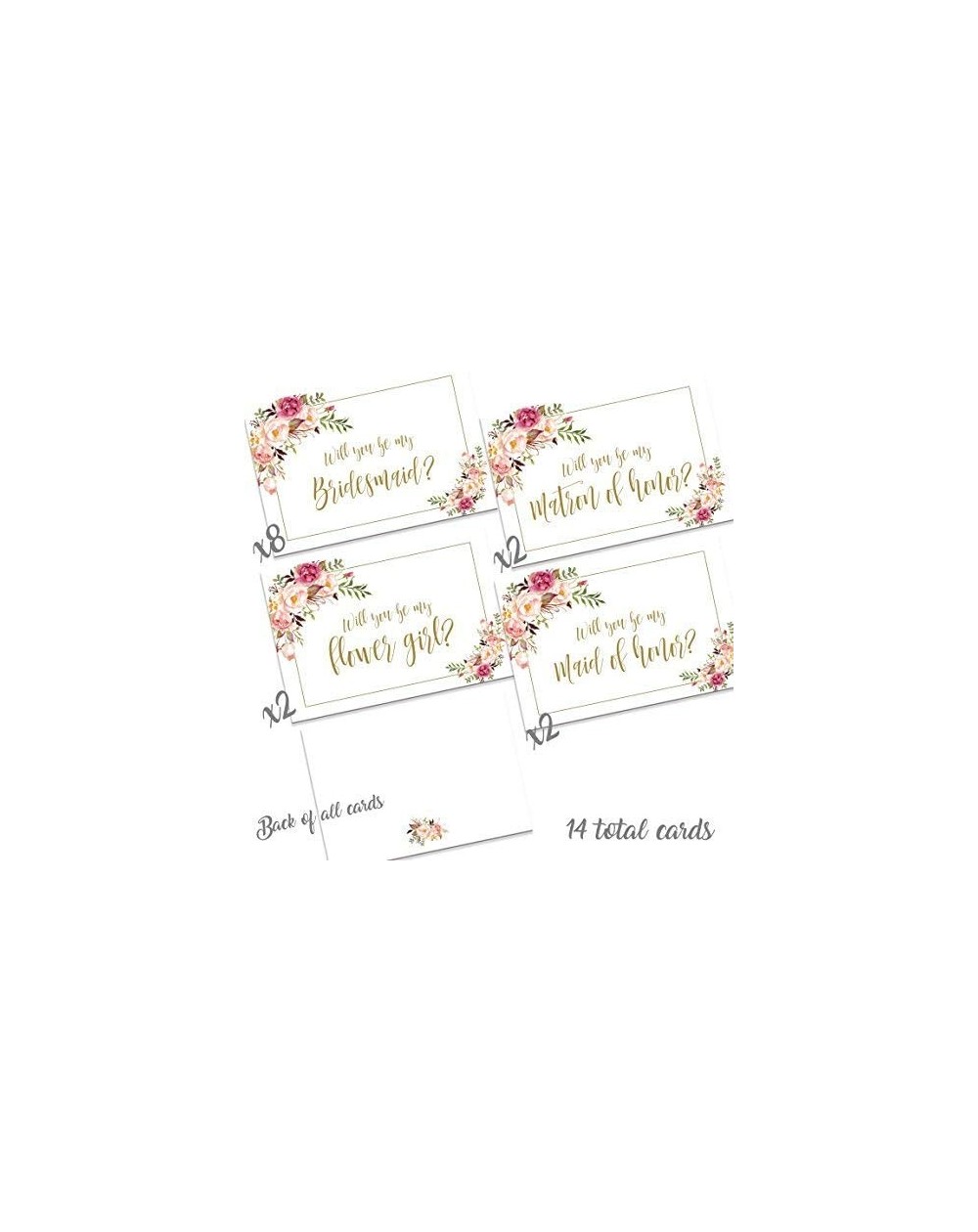 Favors 14 Wedding party proposal notes (White) - CL18020WCTG $15.14