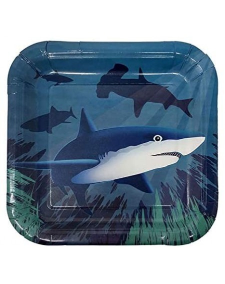 Party Packs Shark Party Supplies Packs (113+ Pieces for 16 Guests!)- Shark Tableware- Shark Party Supplies - CF18KNL28LK $16.28