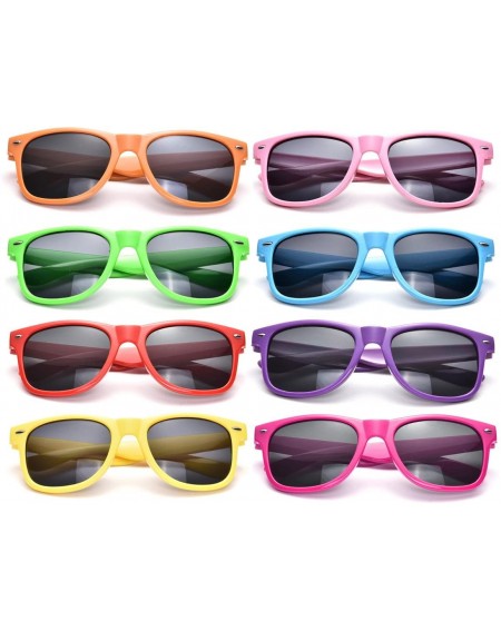 Favors Neon Colors Party Favor Supplies Unisex Sunglasses Pack of 8 (Yellow) - Yellow - CN186DCXGI2 $14.88