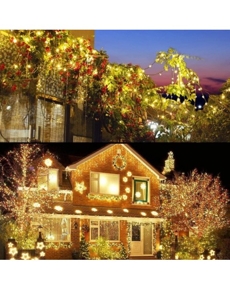 Outdoor String Lights 105FT 300 LED Outdoor Christmas String Lights Indoor UL Certified with End-to-End Plug 8 Modes- Waterpr...