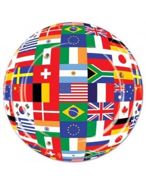 Party Packs International World Flags Party Supplies Bundle Pack for 16 (Plus Party Planning Checklist by Mikes Super Store) ...