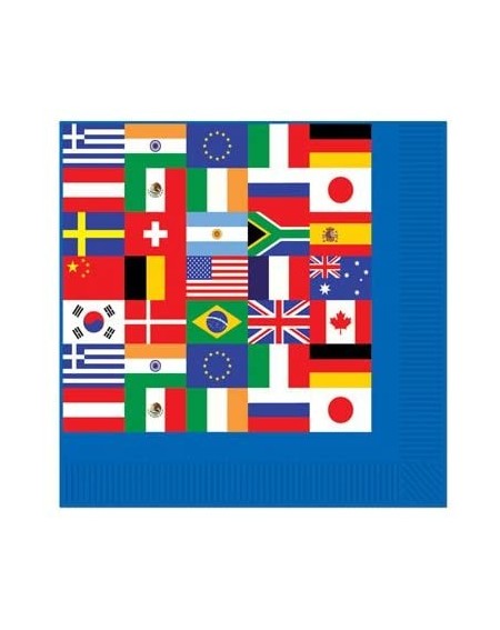 Party Packs International World Flags Party Supplies Bundle Pack for 16 (Plus Party Planning Checklist by Mikes Super Store) ...