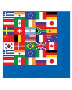 Party Packs International World Flags Party Supplies Bundle Pack for 16 (Plus Party Planning Checklist by Mikes Super Store) ...