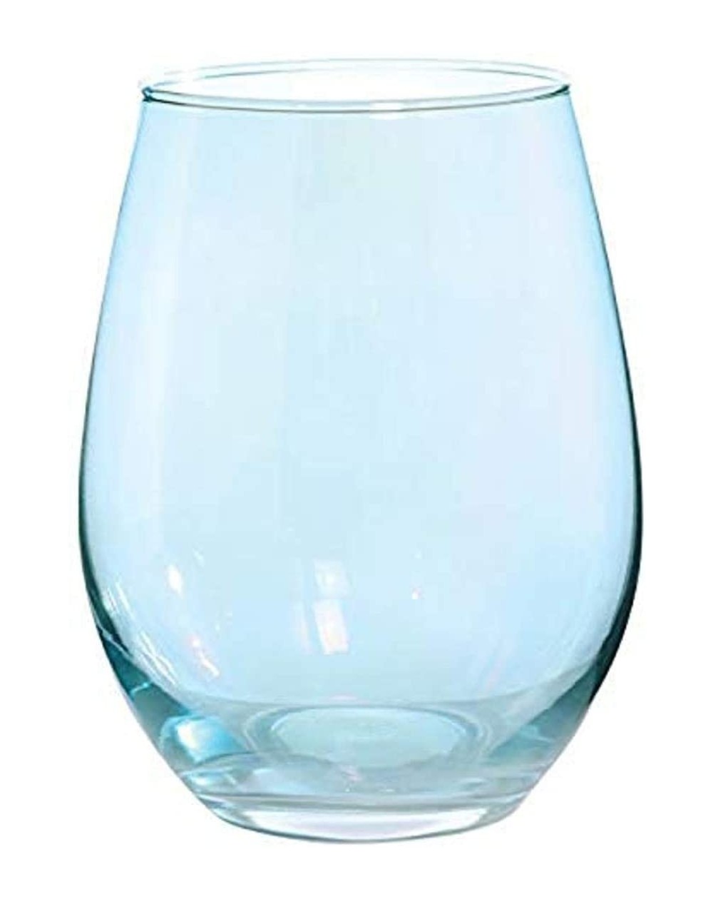 Tableware Slant Collections Stemless Wine Glass- 20-Ounce- Blue Luster - CZ19DYCI746 $13.96