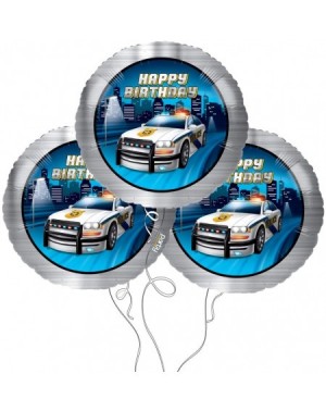 Party Packs Police Party Mylar Party Balloons - 3 Pack - Mylar Balloons - 3 Pack - CF18UO407X4 $15.70