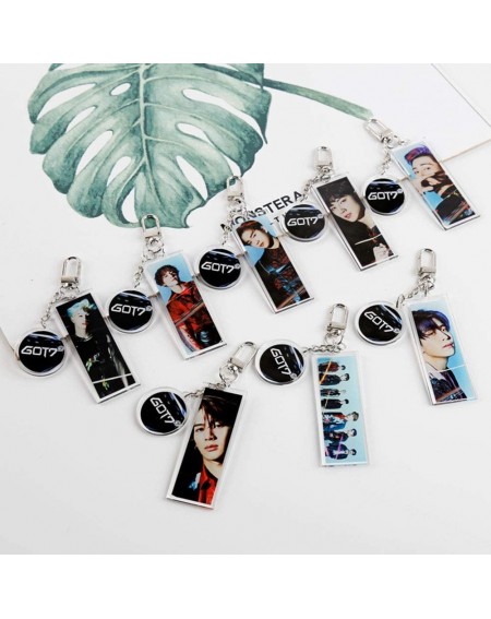 Place Cards & Place Card Holders Kpop GOT7 Key Chain Keyring BLAKCPINK EXO Twice Seventeen Time Gemstone Keychain Pendant Key...