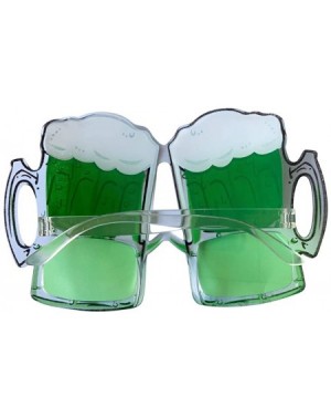 Adult Novelty St Patricks Day Green Beer Party Shades Glasses Goggles Funny Costume Party Accessory 2 Pack - CU193UOMU6R $7.55