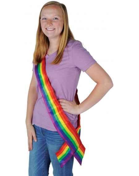 Favors Rainbow Satin Sash Party Accessory (1 count) (1/Pkg) - CI114Y8STPT $9.60