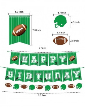 Party Packs Football Party Supplies - Sports Decorations with Banner- Balloons- Cake Toppers - CC193ERHTIR $11.45