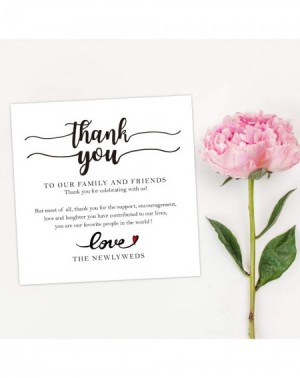 Place Cards & Place Card Holders 50 Wedding Place Setting Thank You Card- Wedding Thank You Card for Wedding Dinner- Receptio...