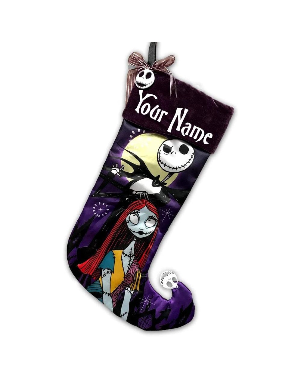 Stockings & Holders Personalized Officially Licensed Disney Tim Burton's The Nightmare Before Christmas 25th Anniversary Edit...