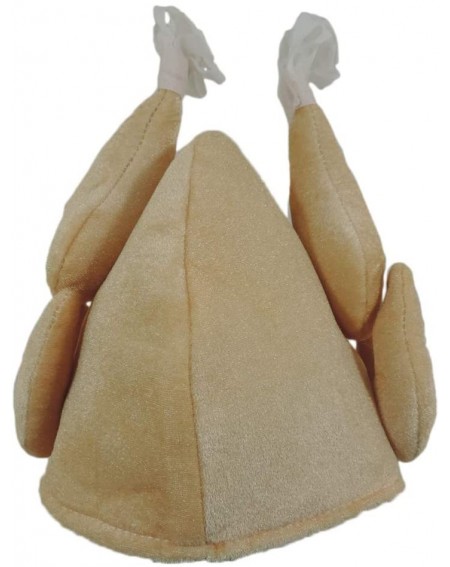 Party Hats Plush Roasted Turkey Novelty Thanksgiving Hat - Brown - CE11P281THF $9.98