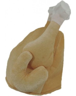 Party Hats Plush Roasted Turkey Novelty Thanksgiving Hat - Brown - CE11P281THF $9.98