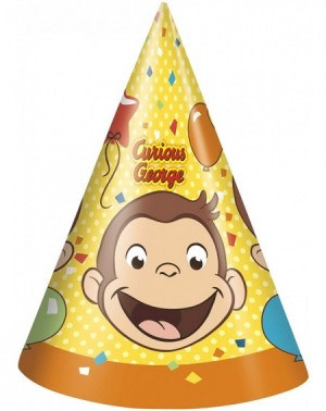 Party Packs BashBox Curious George Birthday Party Favors Pack for 8 Guests Including Kids Hats and Blowouts - CJ18HYXYADN $12.40