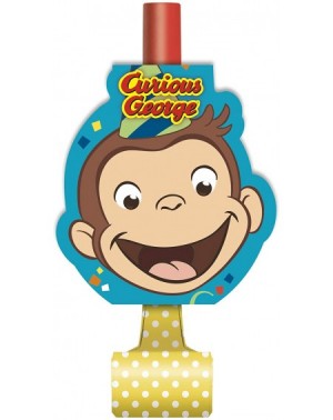 Party Packs BashBox Curious George Birthday Party Favors Pack for 8 Guests Including Kids Hats and Blowouts - CJ18HYXYADN $12.40