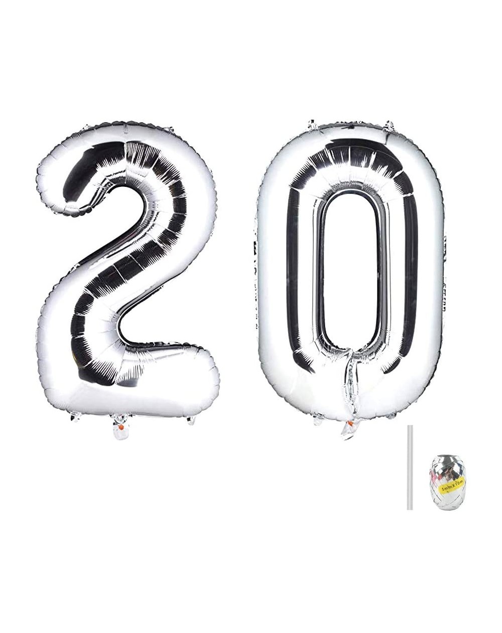 Balloons 40 Inches Jumbo Digital Number Balloon Huge Giant Balloon Foil Mylar Balloons for Birthday Party Wedding Bridal Show...