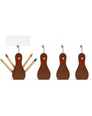 Place Cards & Place Card Holders Thanksgiving Turkey Figure Place Card and Crayon Holder Set of 4 - C718I40DGMM $16.85