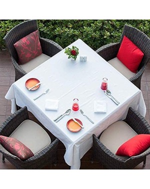 Tablecovers Tablecloth- Square Table Cloth Polyester Fabric Tablecloths Wrinkle Free Anti-Fading for Dining Outdoor Patio Gar...