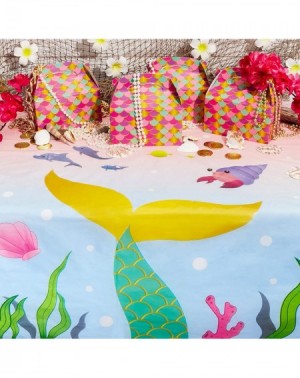 Tablecovers Mermaid Party Plastic Table Cover (54 x 108 in- 3 Pack) - CF18QTHR8X3 $8.91