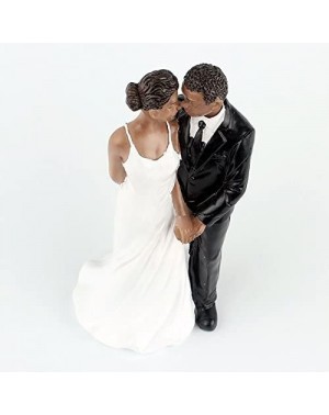 Cake & Cupcake Toppers Resin African American Wedding Figurine Decoration 6.30 inch Wedding Cake Toppers - CX184SDR6OA $15.70