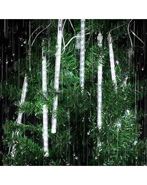 Outdoor String Lights Waterproof led Falling rain Lights 50cm 8 Tube 288 LED Christmas Meteor Shower Lights Outdoor Drop/Icic...