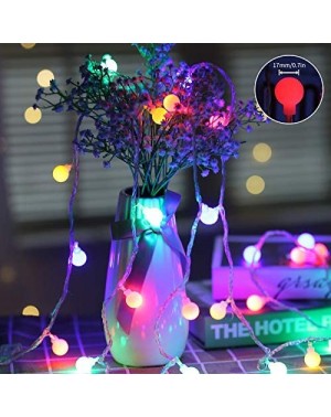 Indoor String Lights Solar String Light 10M Light RGB 100 Small Balls Cute IP44 Waterproof- 8 Modes for Outdoor Garden- Chris...