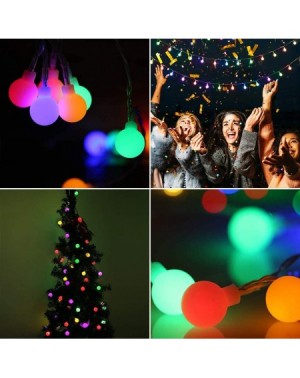 Indoor String Lights Solar String Light 10M Light RGB 100 Small Balls Cute IP44 Waterproof- 8 Modes for Outdoor Garden- Chris...