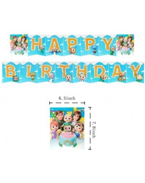 Banners Cocomelon Banner Birthday Party Supplies Decorations for Kids - C419ITIG3K7 $10.61